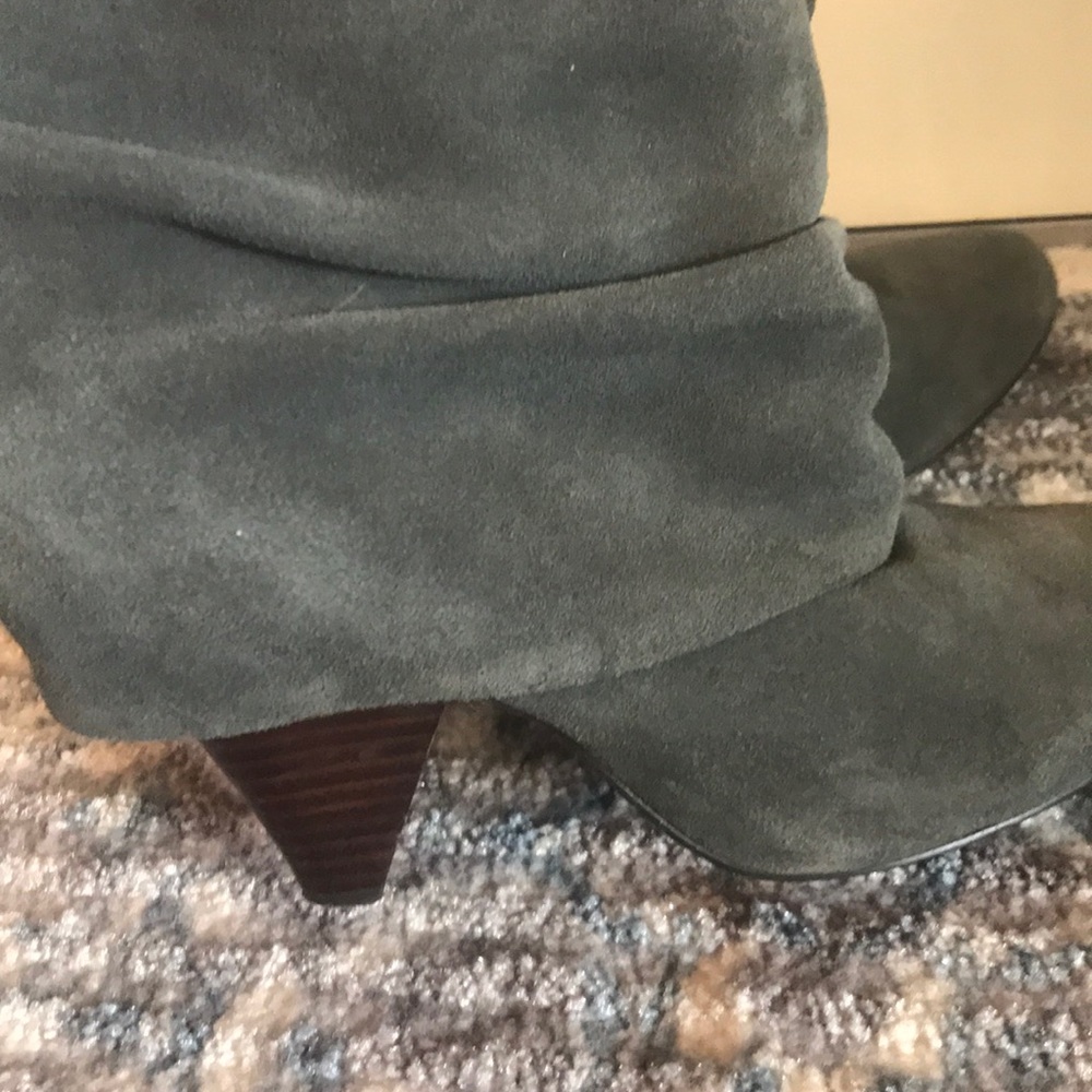 Steve Madden Gray Suede Booties - Picture 2 of 6